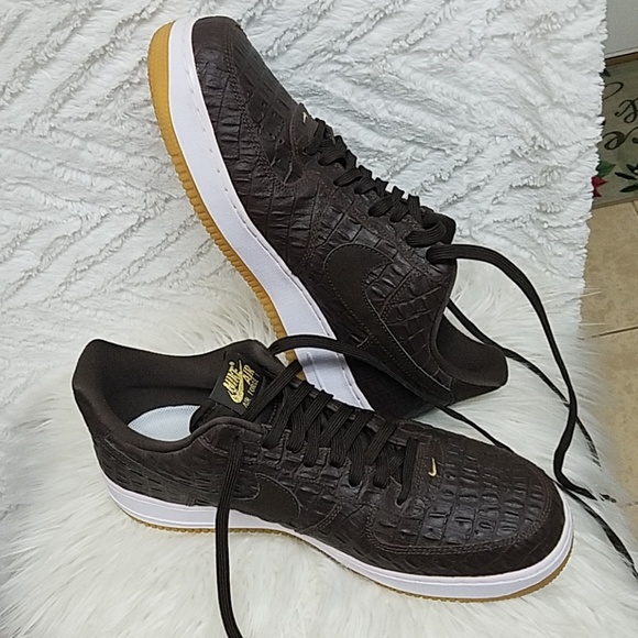 Nike Other - NIKE AIR FORCE 1 BROWN CROC SHOES MEN'S